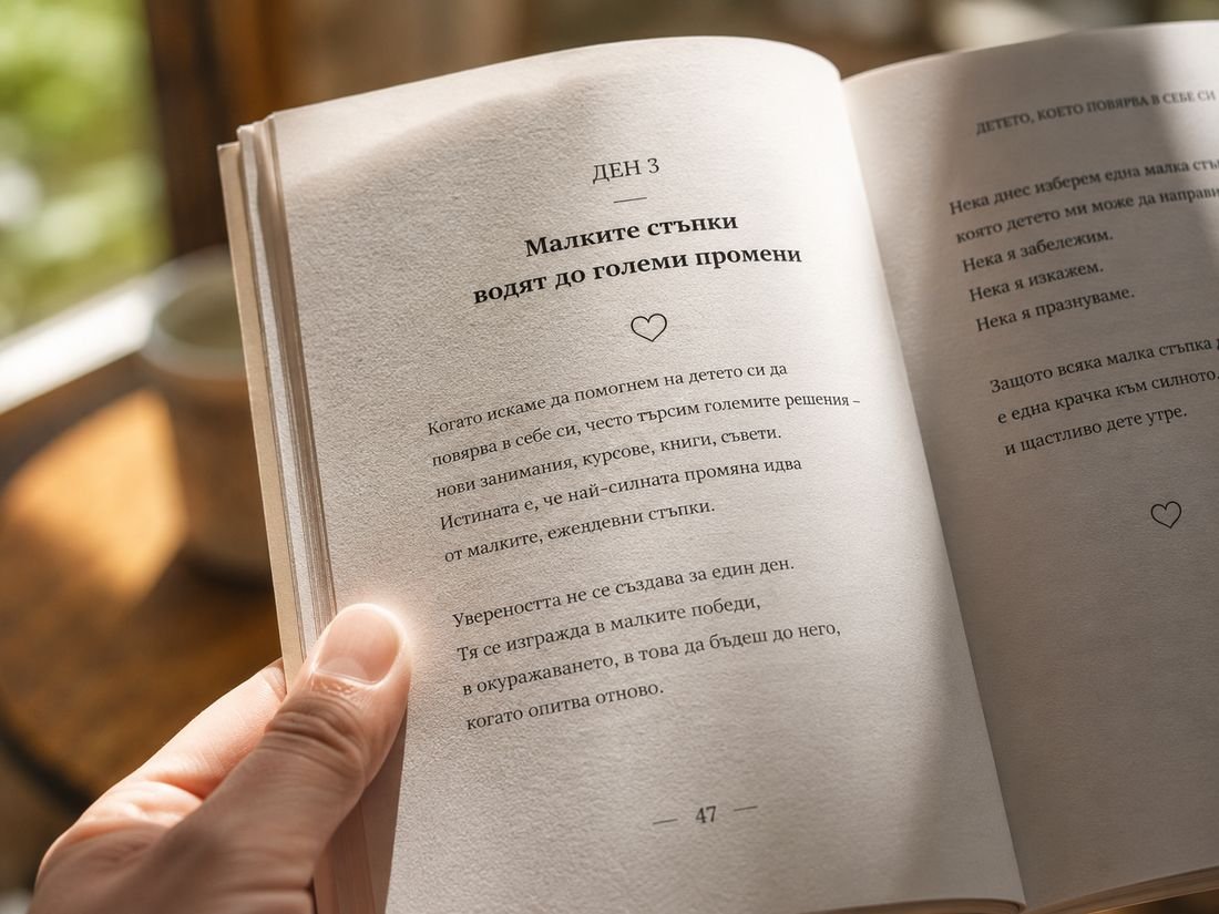 Разтворена страница от книгата